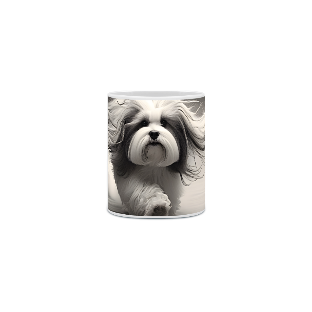 Nome do produto: Caneca Lhasa Apso com Arte Digital - #Autenticidade 0002