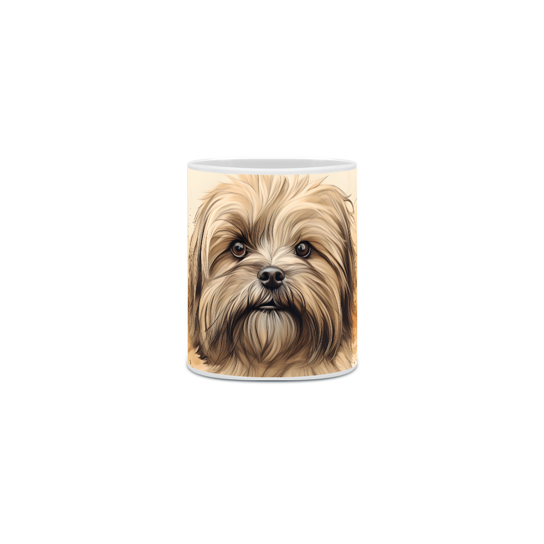 Nome do produto: Caneca Lhasa Apso com Arte Digital - #Autenticidade 0008