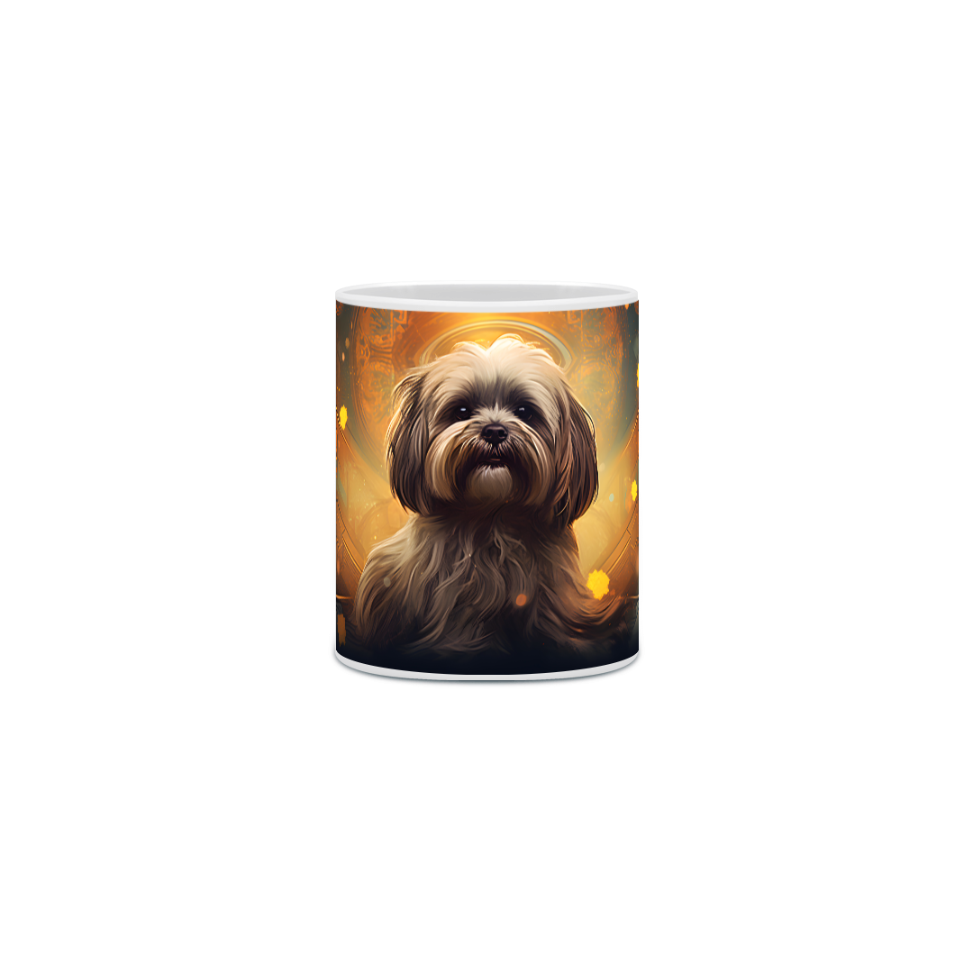 Nome do produto: Caneca Lhasa Apso com Arte Digital - #Autenticidade 0011