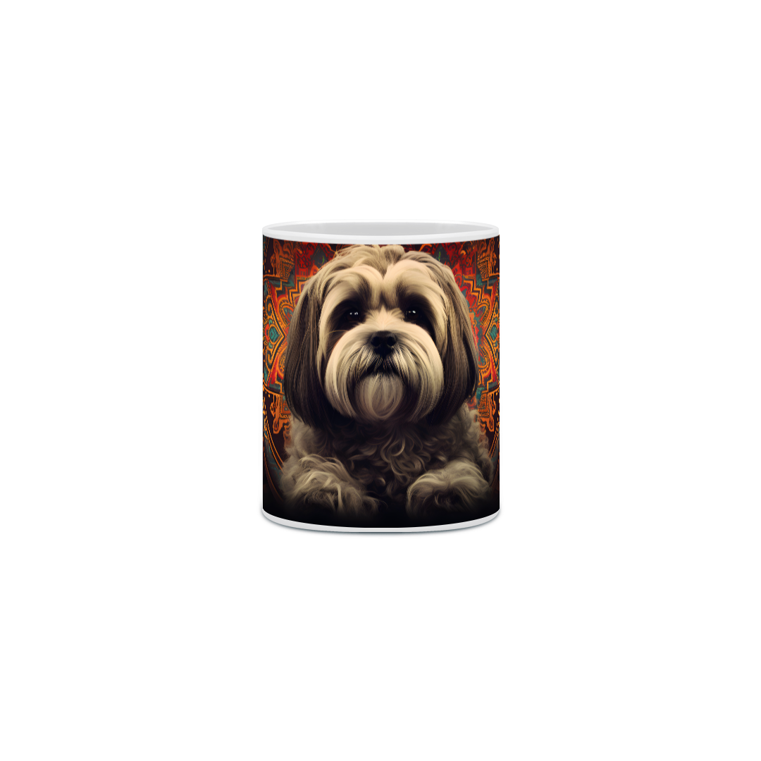 Nome do produto: Caneca Lhasa Apso com Arte Digital - #Autenticidade 0012