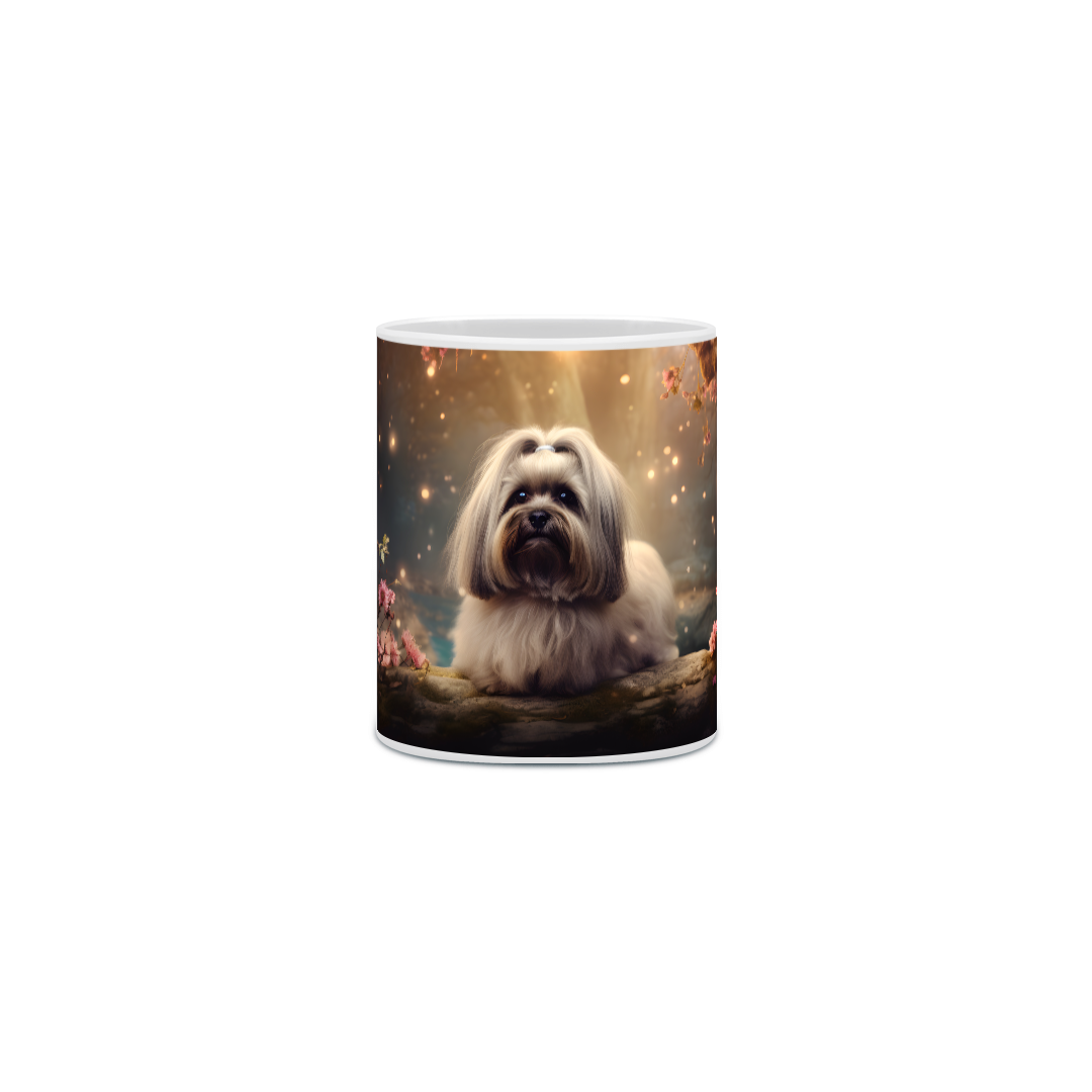 Nome do produto: Caneca Lhasa Apso com Arte Digital - #Autenticidade 0014