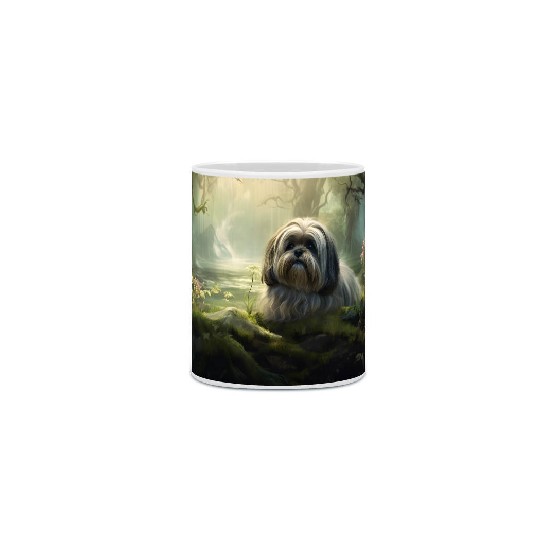 Nome do produto: Caneca Lhasa Apso com Arte Digital - #Autenticidade 0017
