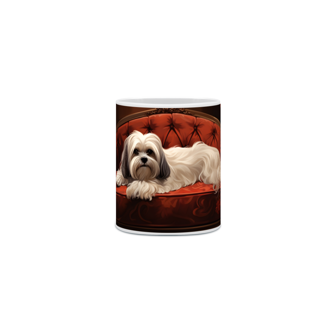 Nome do produto: Caneca Lhasa Apso com Arte Digital - #Autenticidade 0021