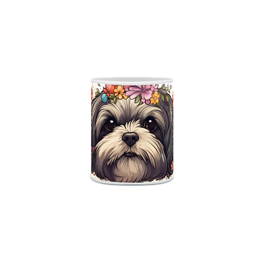 Nome do produto: Caneca Lhasa Apso com Arte Digital - #Autenticidade 0024