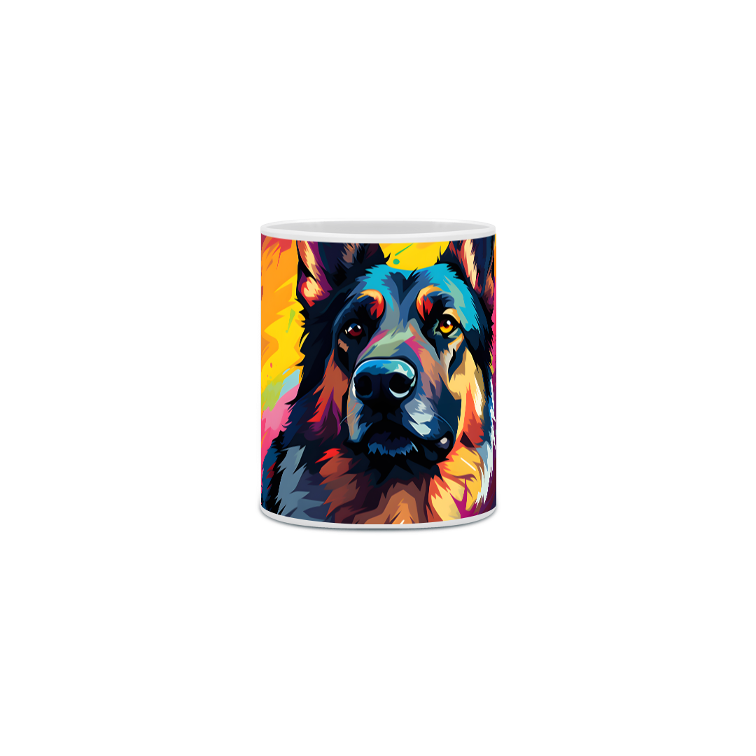 Nome do produto: Caneca Pastor Alemão com Arte Digital - #Autenticidade 0001