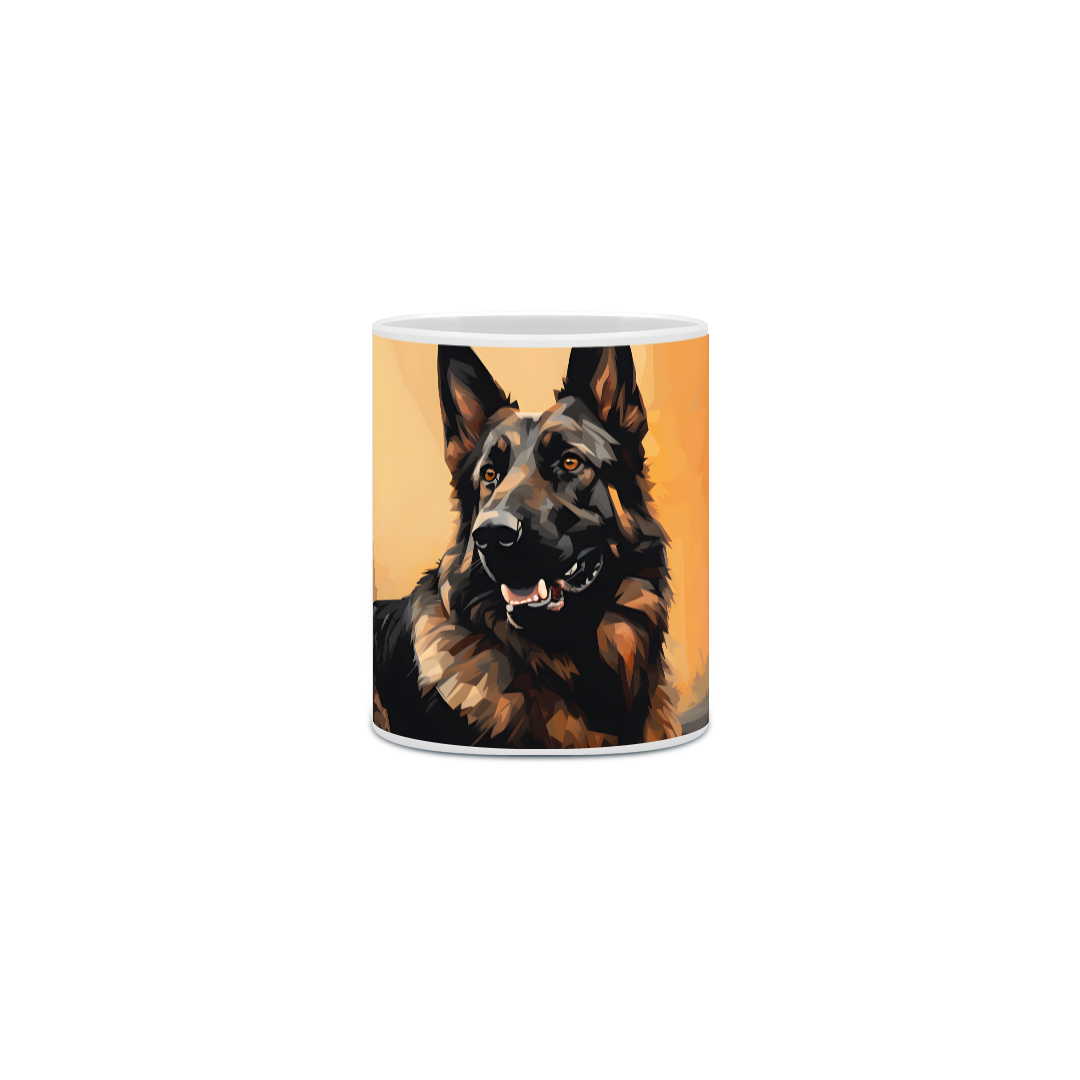 Nome do produto: Caneca Pastor Alemão com Arte Digital - #Autenticidade 0004