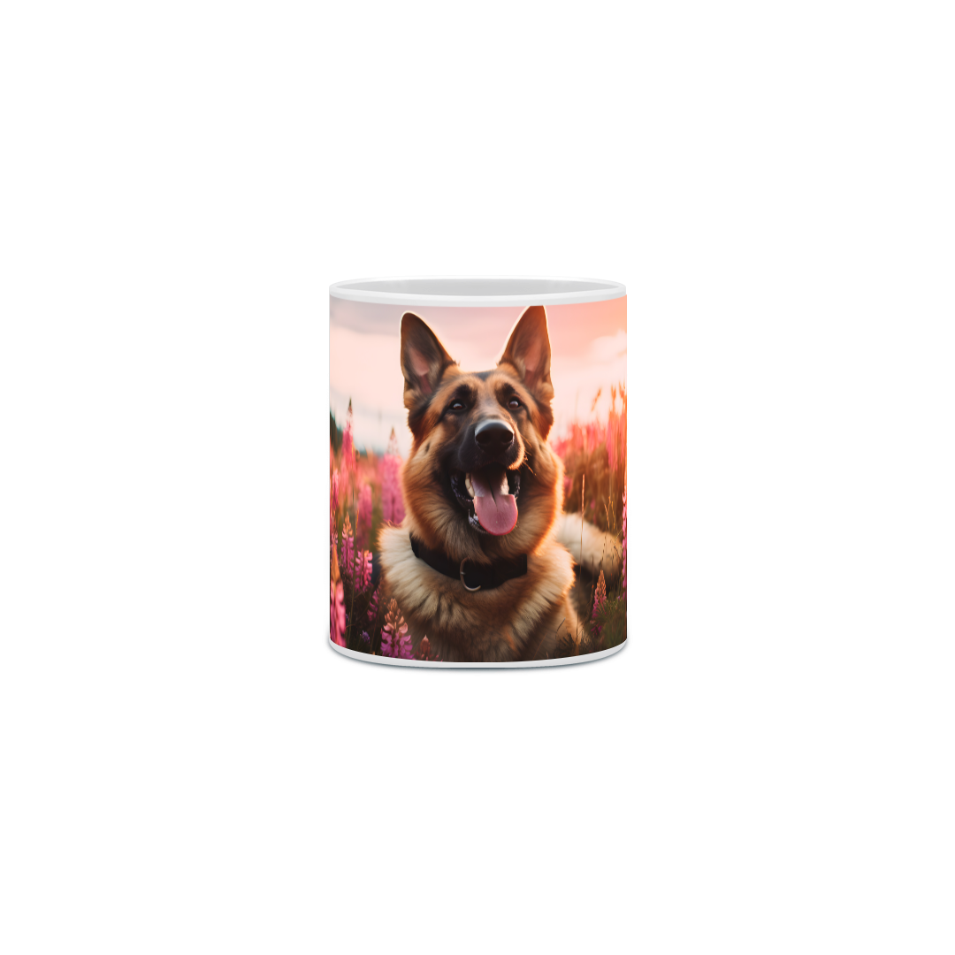 Nome do produto: Caneca Pastor Alemão com Arte Digital - #Autenticidade 0009