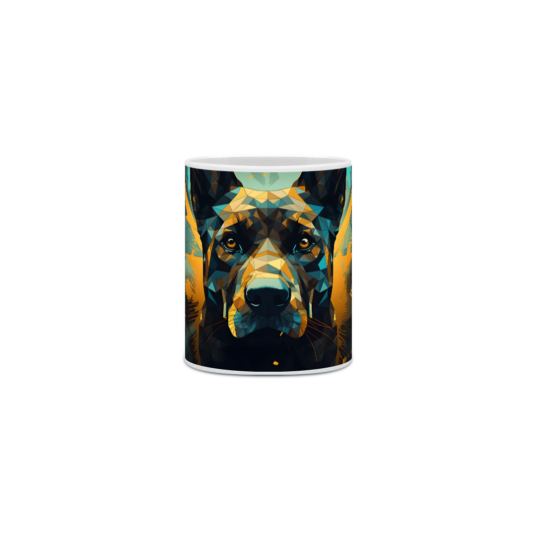 Nome do produto: Caneca Pastor Alemão com Arte Digital - #Autenticidade 0022