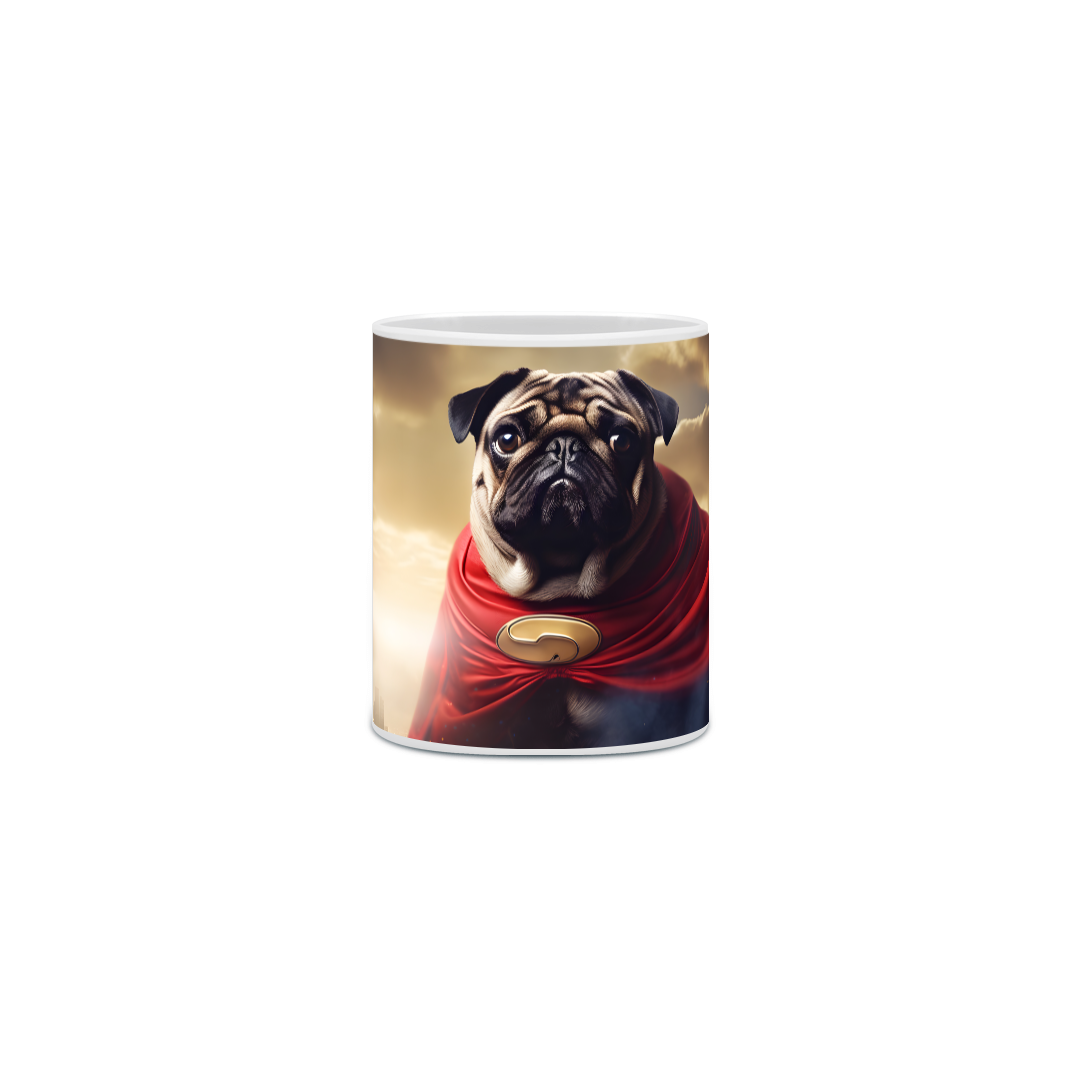 Nome do produto: Caneca Pug com Arte Digital - #Autenticidade 0013