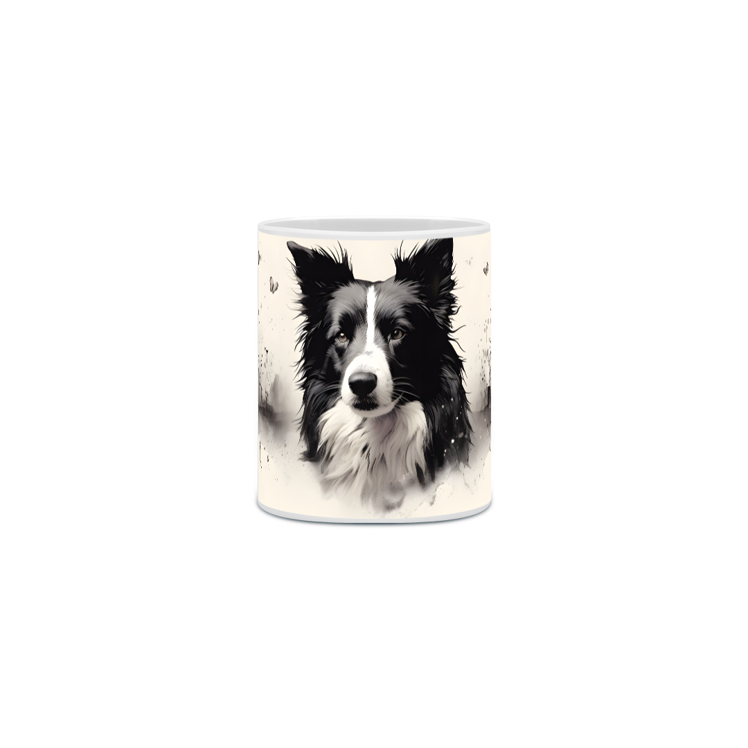 Nome do produto: Caneca Border Collie com Arte Digital - #Autenticidade 0004
