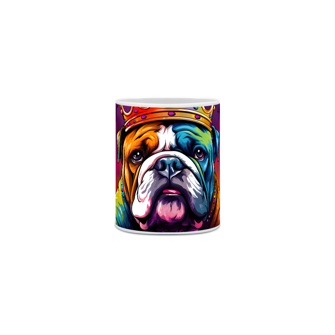 Nome do produto: Caneca Bulldog Inglês com Arte Digital - #Autenticidade 0006