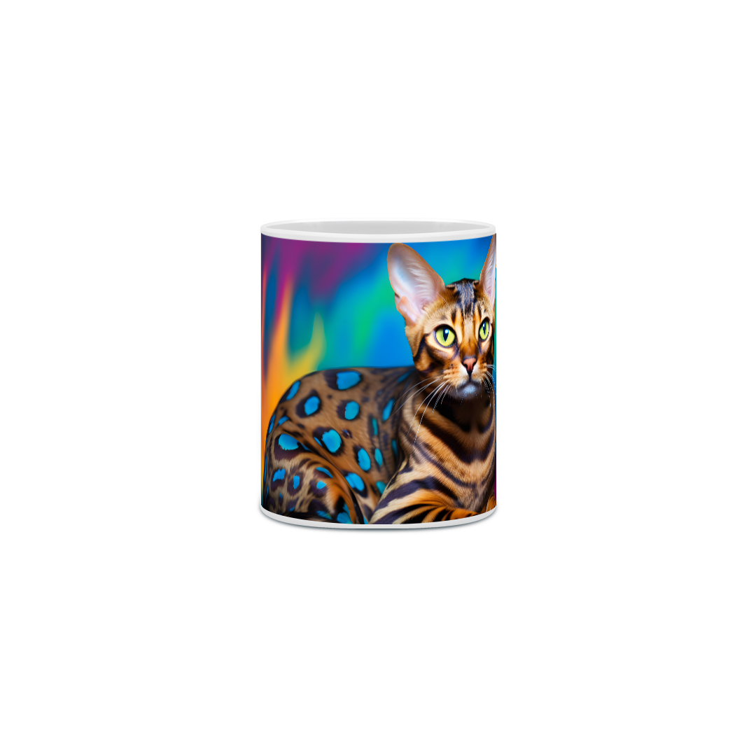 Nome do produto: Caneca Gato Bengal com Arte Digital - #Autenticidade 0001