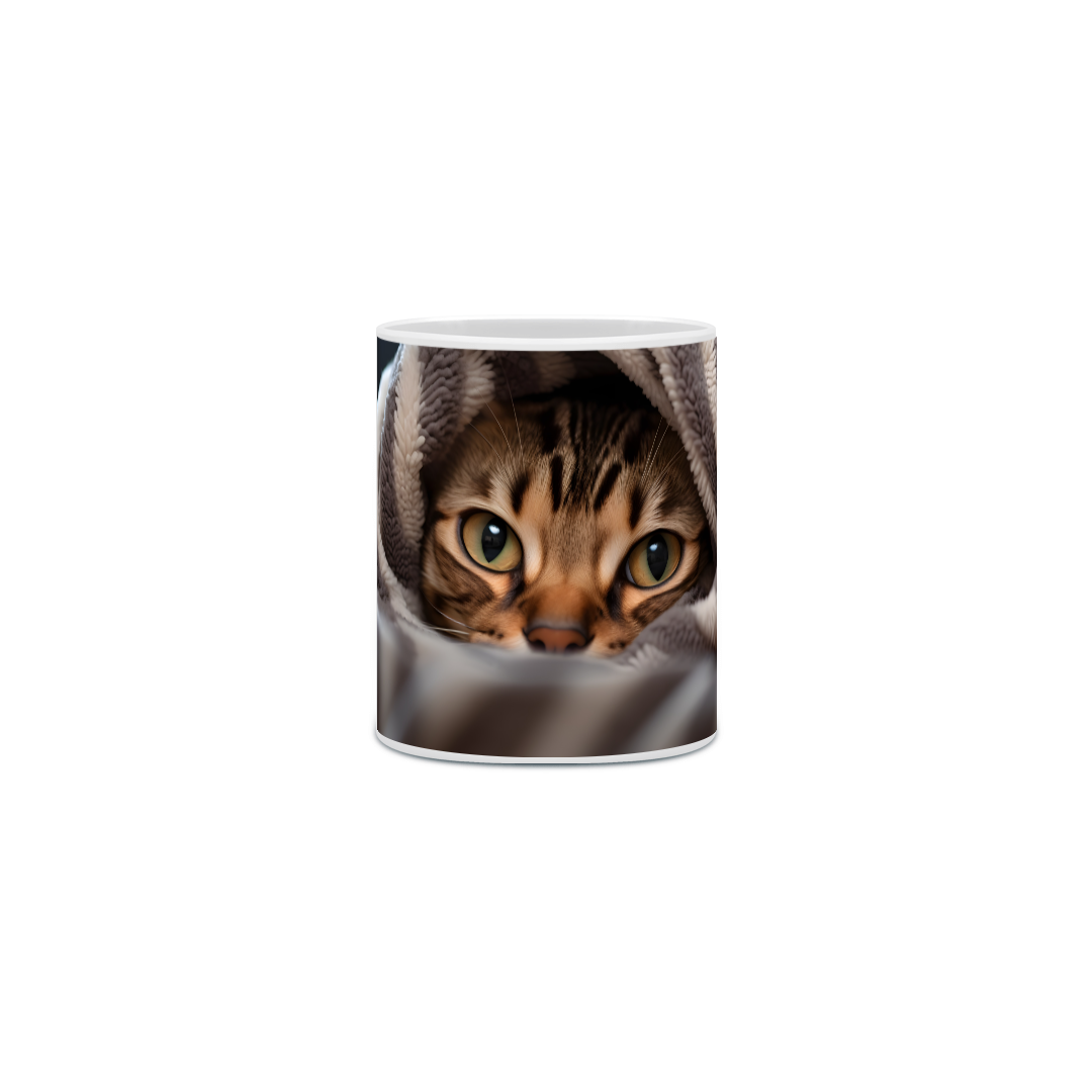 Nome do produto: Caneca Gato Bengal com Arte Digital - #Autenticidade 0009