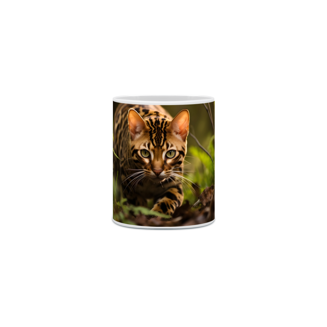 Nome do produto: Caneca Gato Bengal com Arte Digital - #Autenticidade 0012
