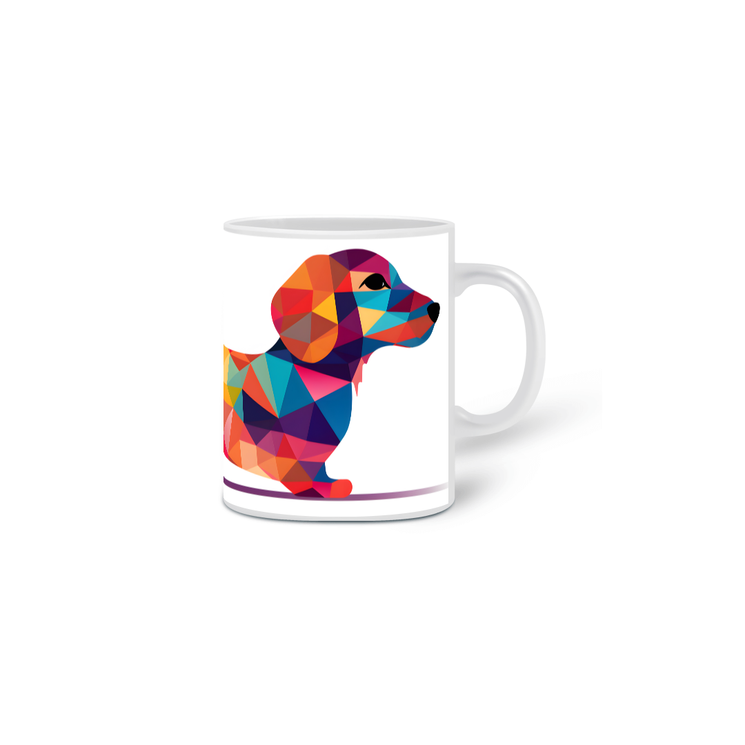 Nome do produto: Caneca Dachshund(Salsicha) com Arte Digital - #Autenticidade 0004