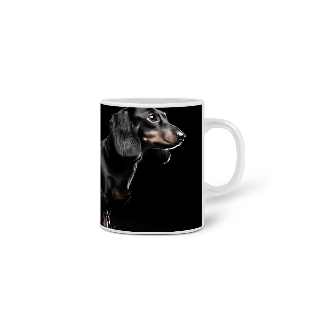 Nome do produto: Caneca Dachshund(Salsicha) com Arte Digital - #Autenticidade 0017