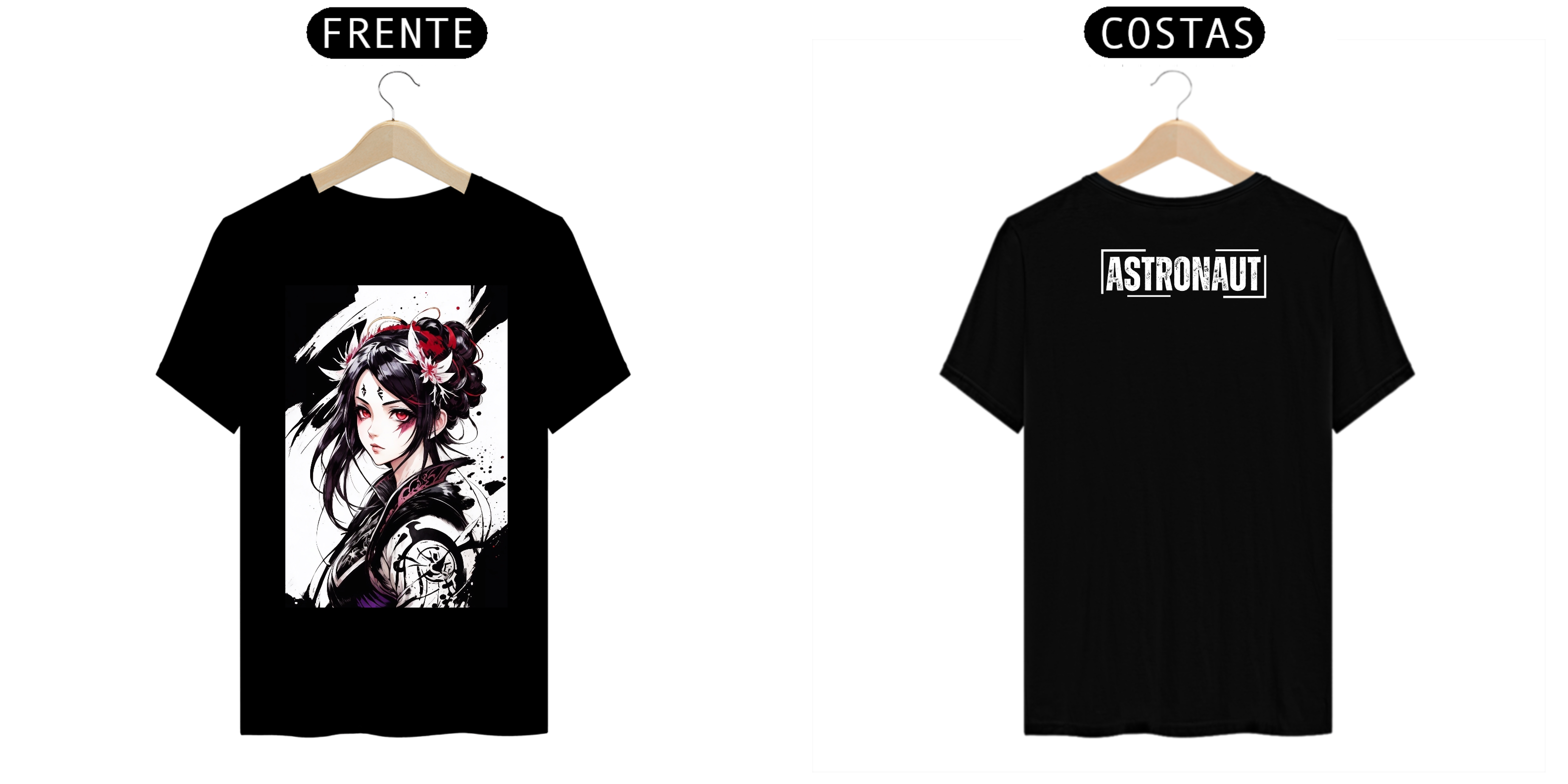 Nome do produto: Camiseta - Garota Oriental no estilo Anime