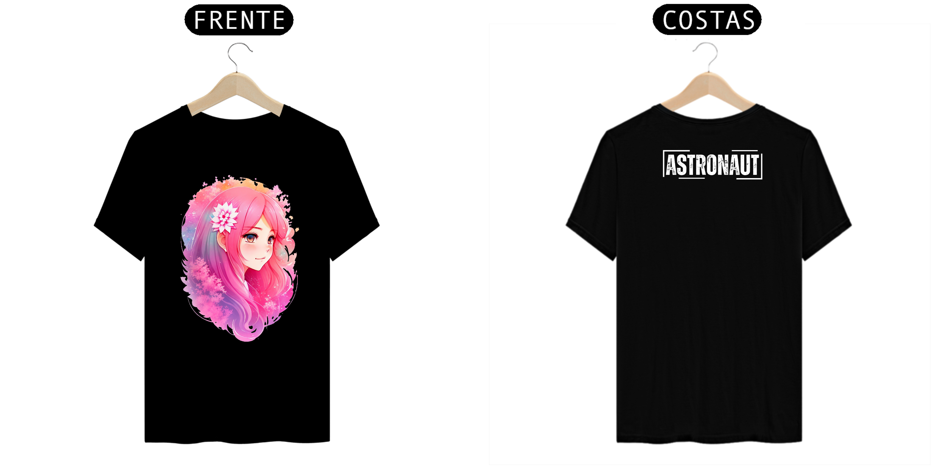 Nome do produto: Camiseta - Pink Girl (escura)