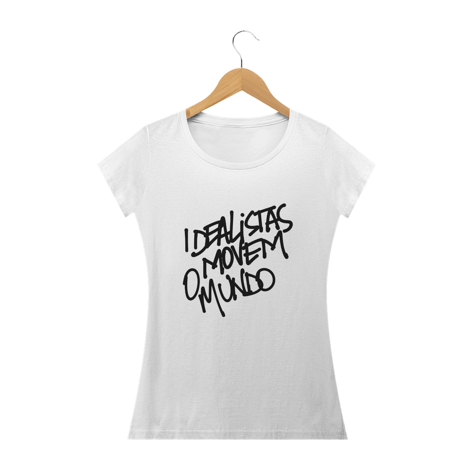 Nome do produto: Camiseta Baby Long | Idealistas Movem o Mundo | FEM