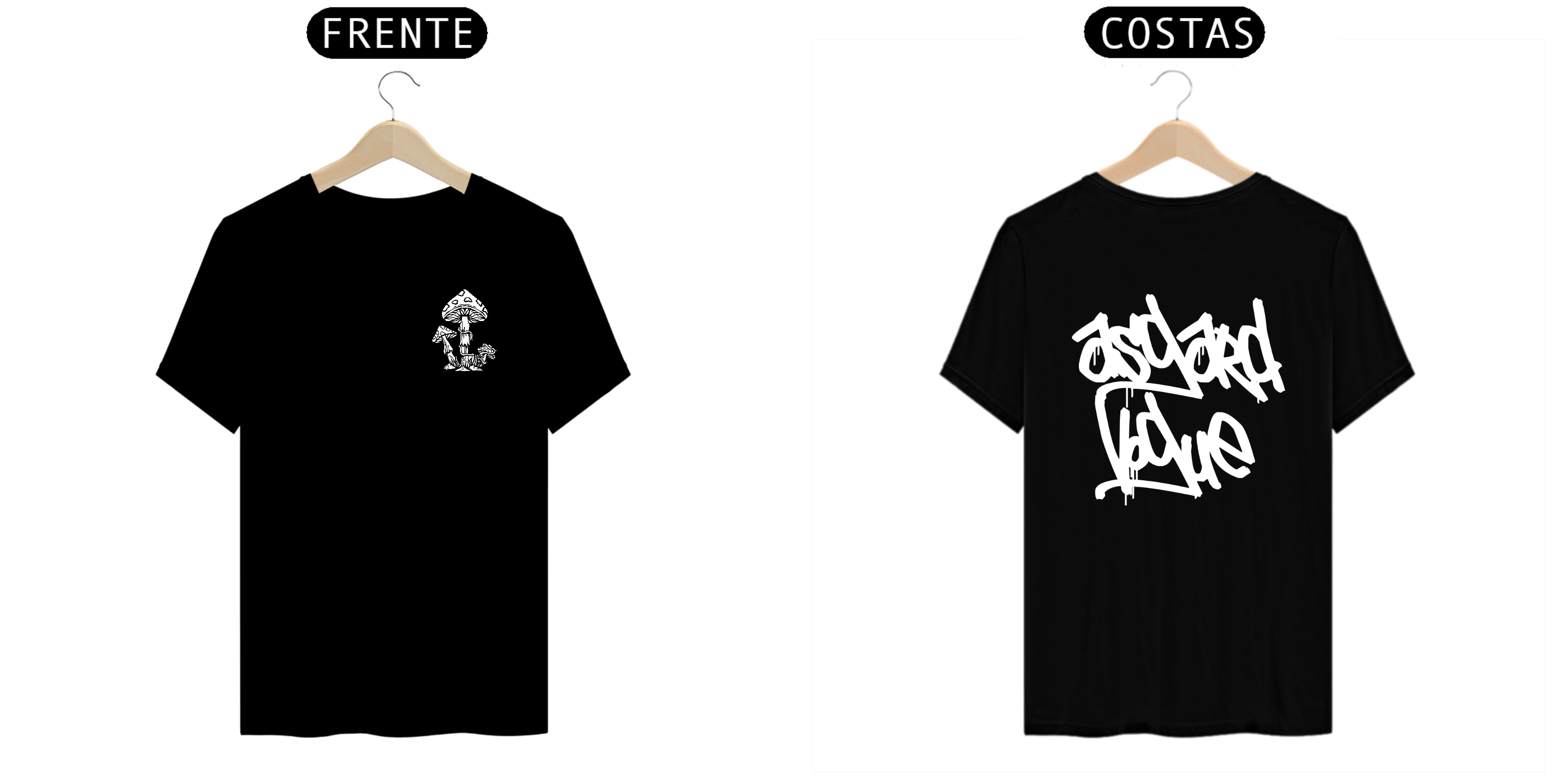 Nome do produto: T-Shirt Prime - AsgardVogue - Cogumelo Grafite