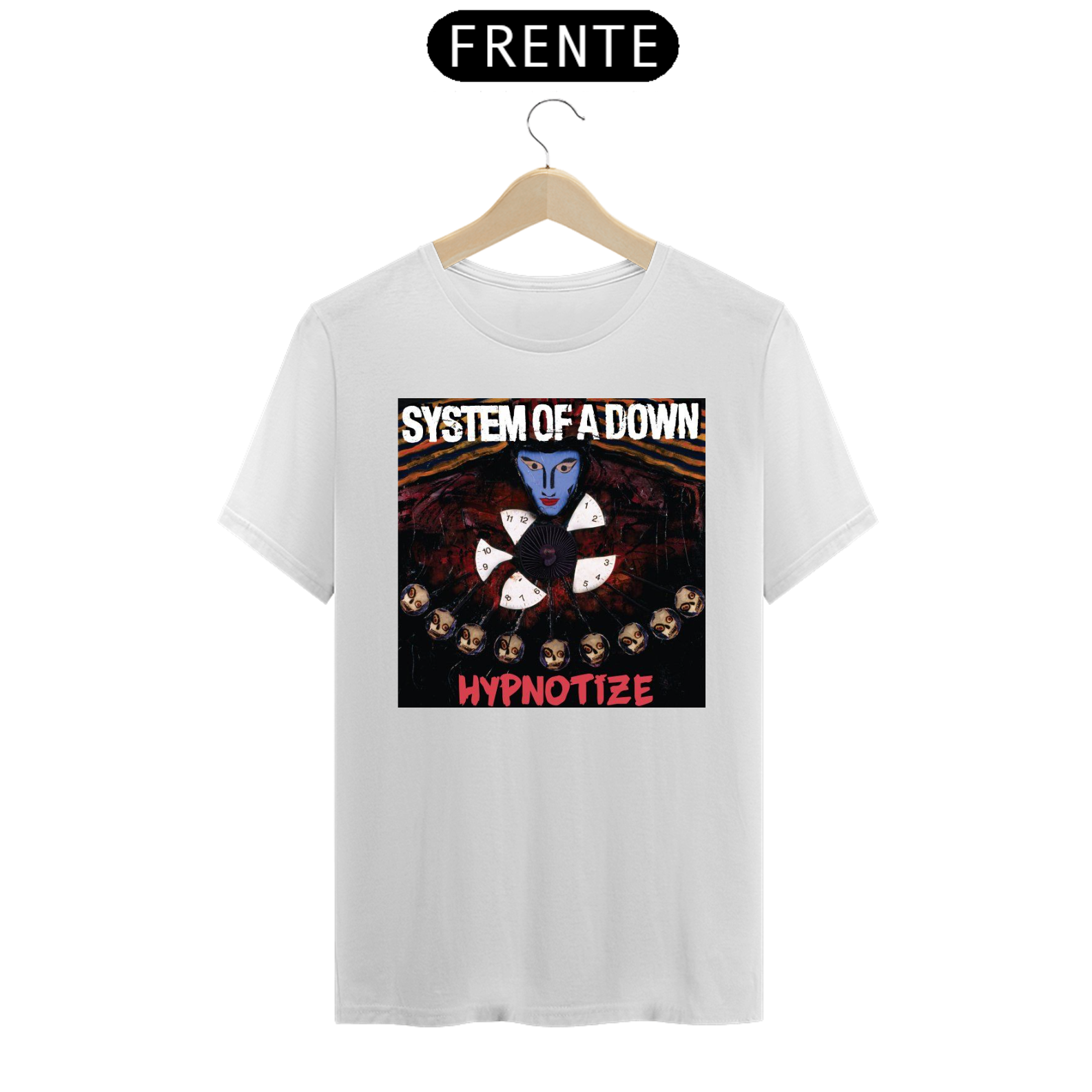Nome do produto: Camiseta System Of A Down Hypnotyze Cores