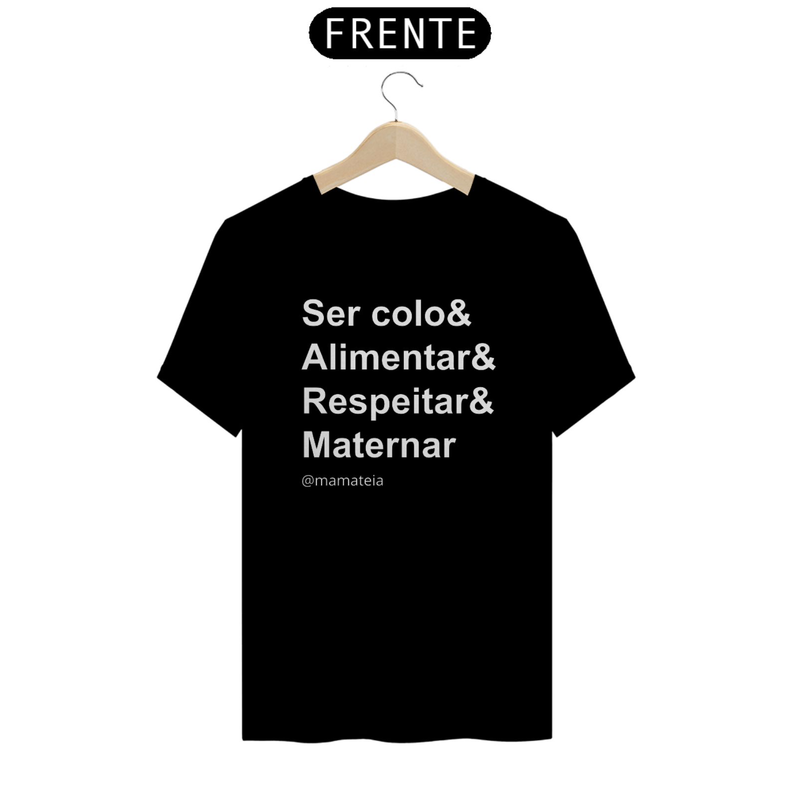 Nome do produto: Camiseta Maternar Mamateia