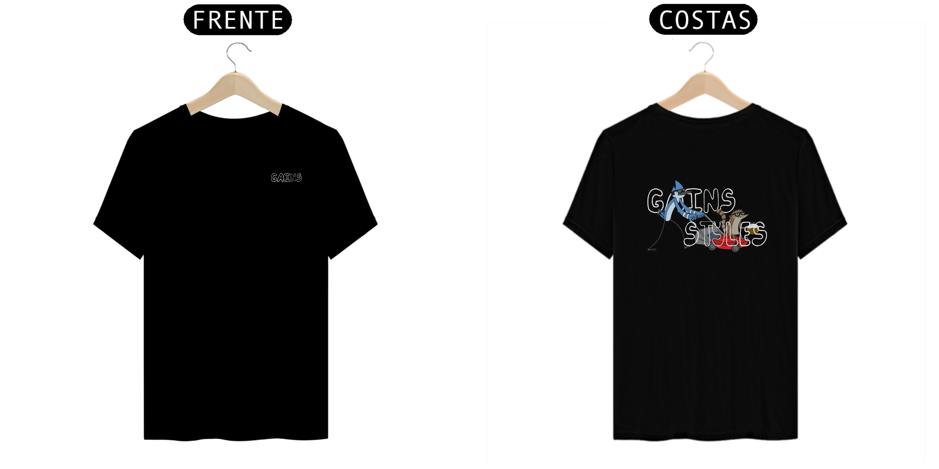 Nome do produto: camisa - GAINS APENAS UM SHOW