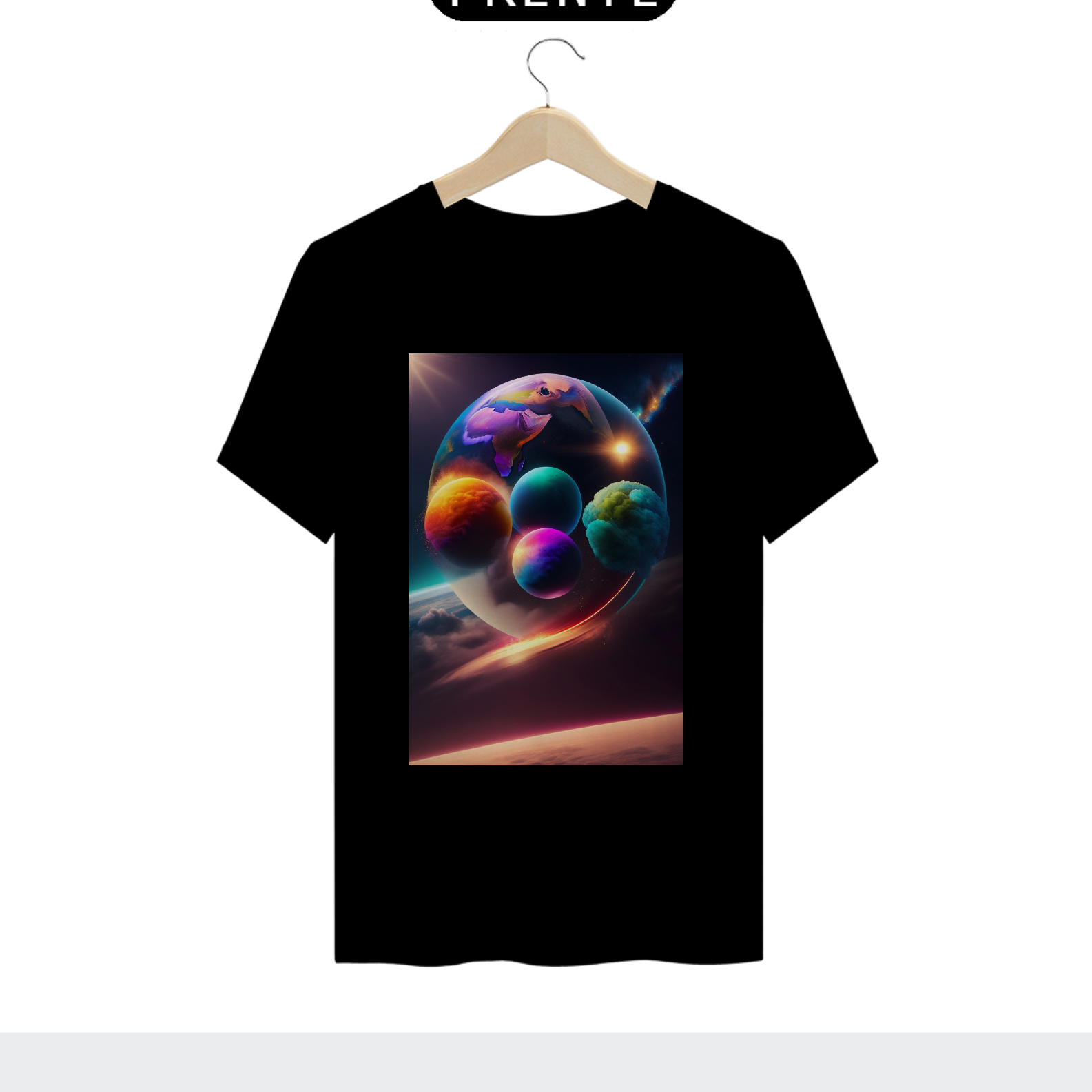 Nome do produto: CAMISETA PLANETAS CONJUNTOS