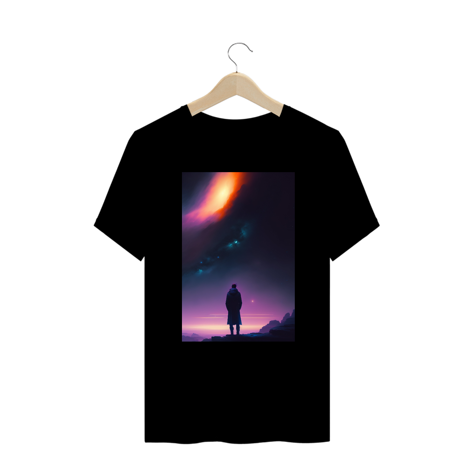 Nome do produto: CAMISETA MEN LOOKING AT THE SKY