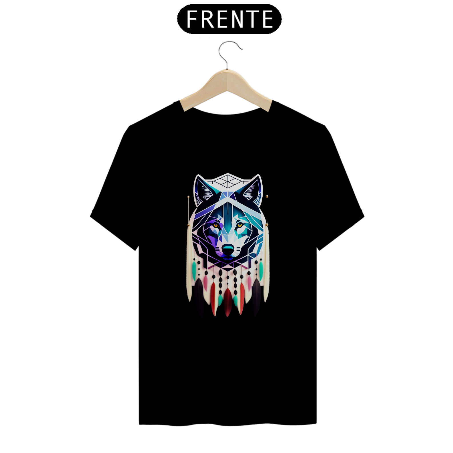 Nome do produto: CAMISETA MANDALA WOLF