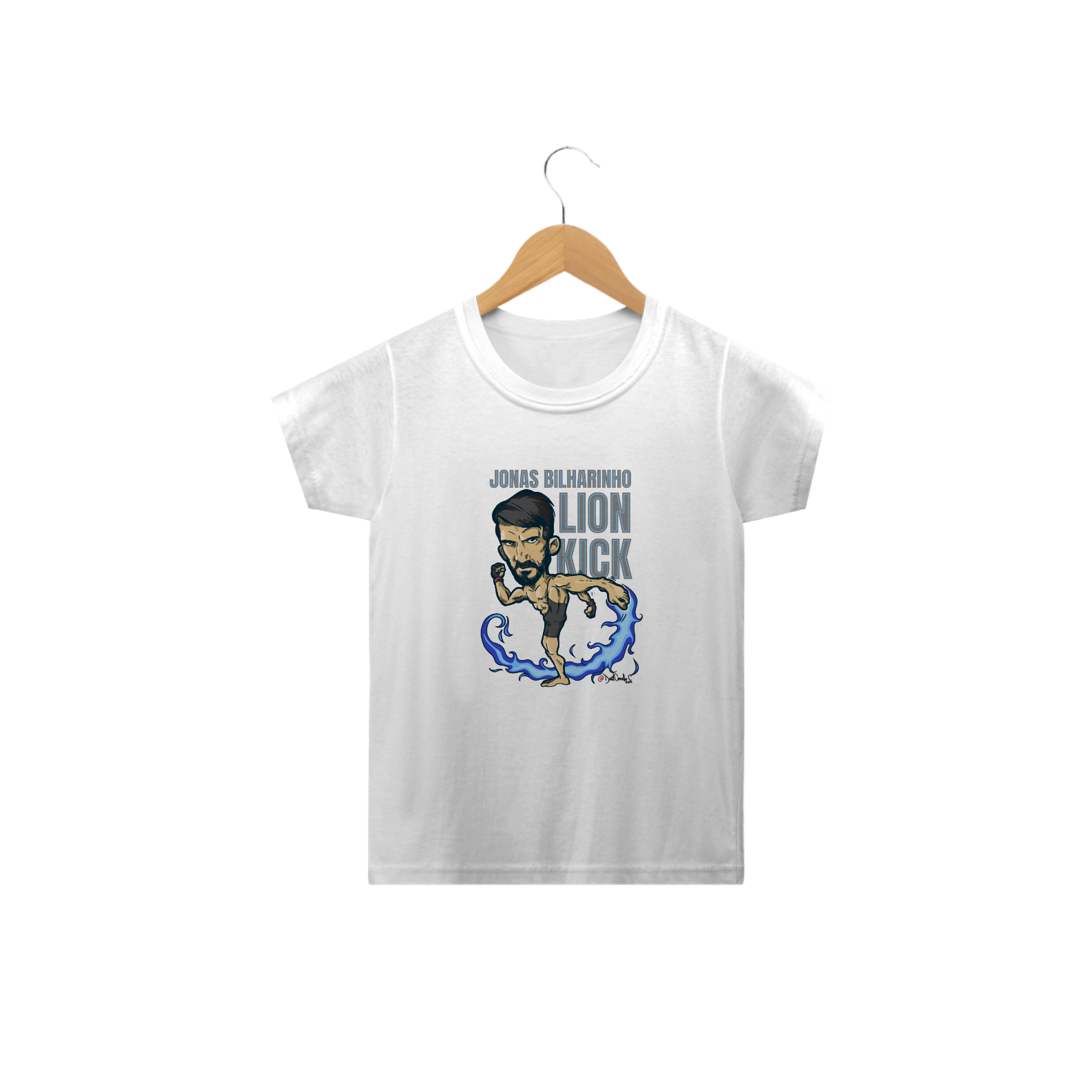 Nome do produto: LION KICK - Camiseta Infantil - JONAS BILHARINHO