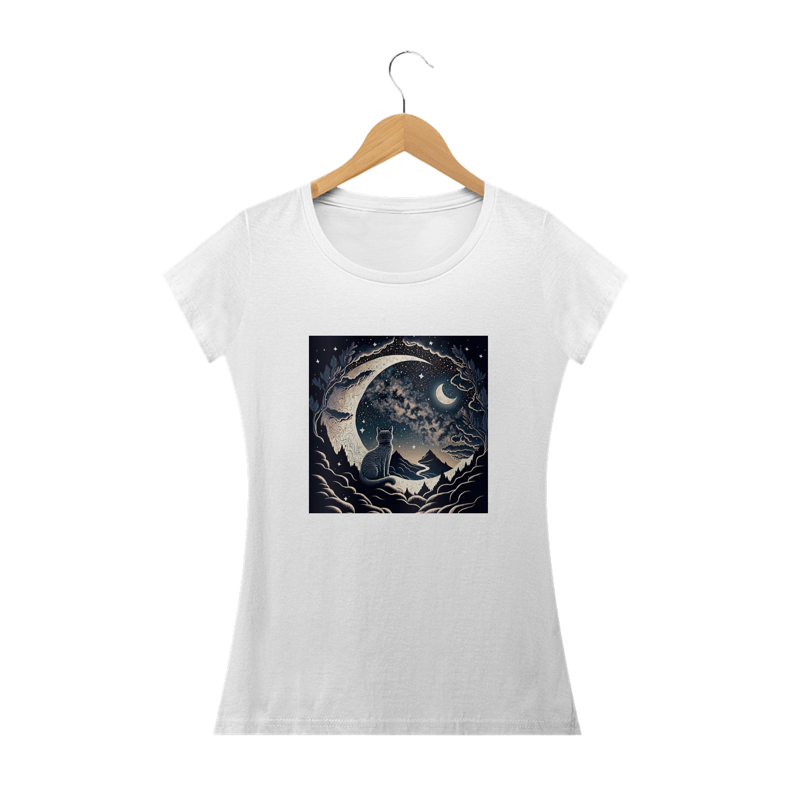 Nome do produto: Camiseta - Moon cat 3