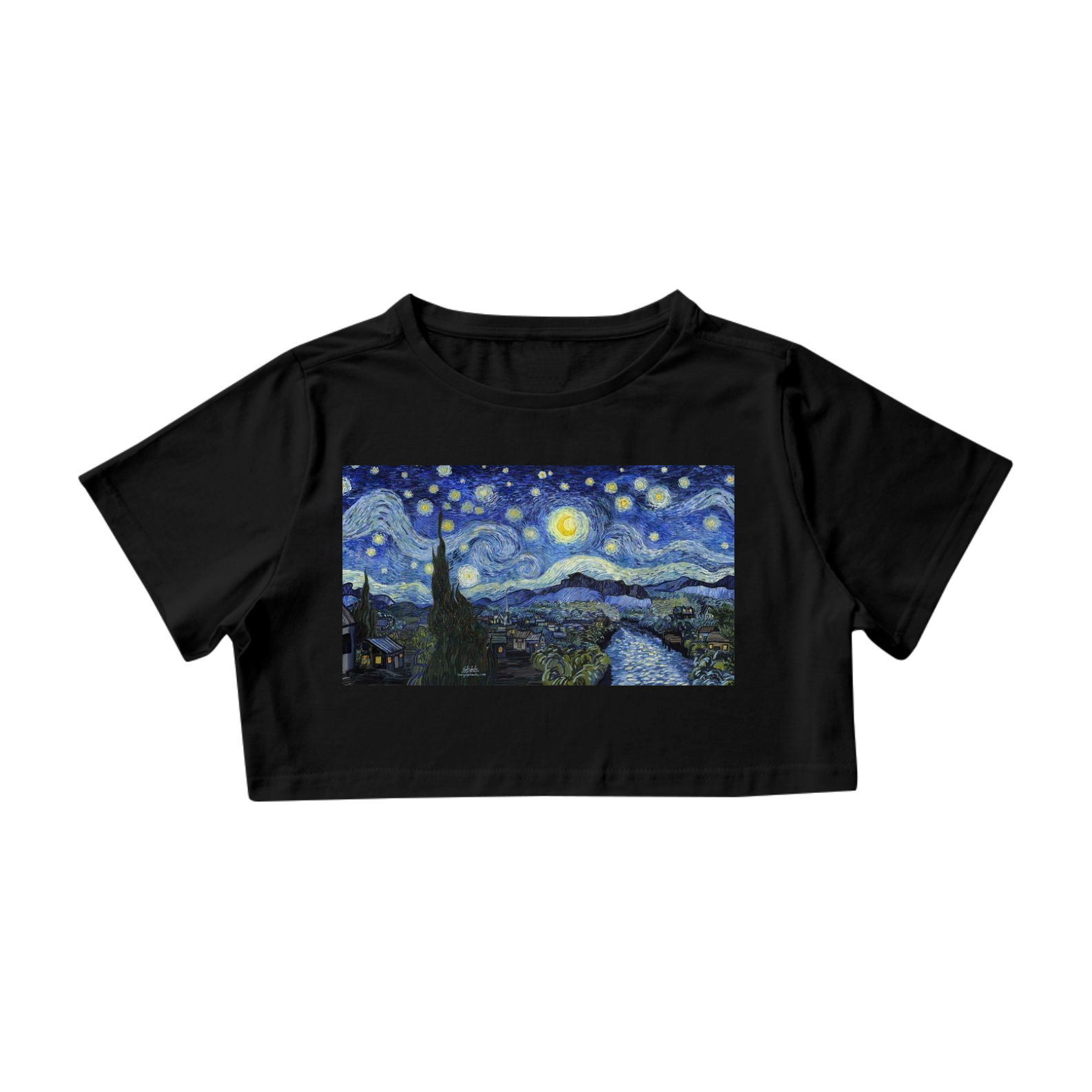 Nome do produto: Cropped noite estrelada 