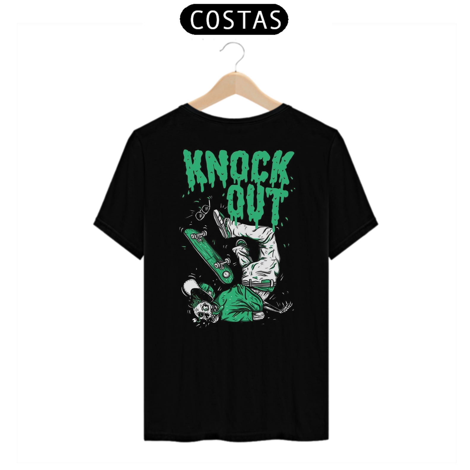 Nome do produto: Camisa KNOCK OUT - Moda Skate Streetwear 