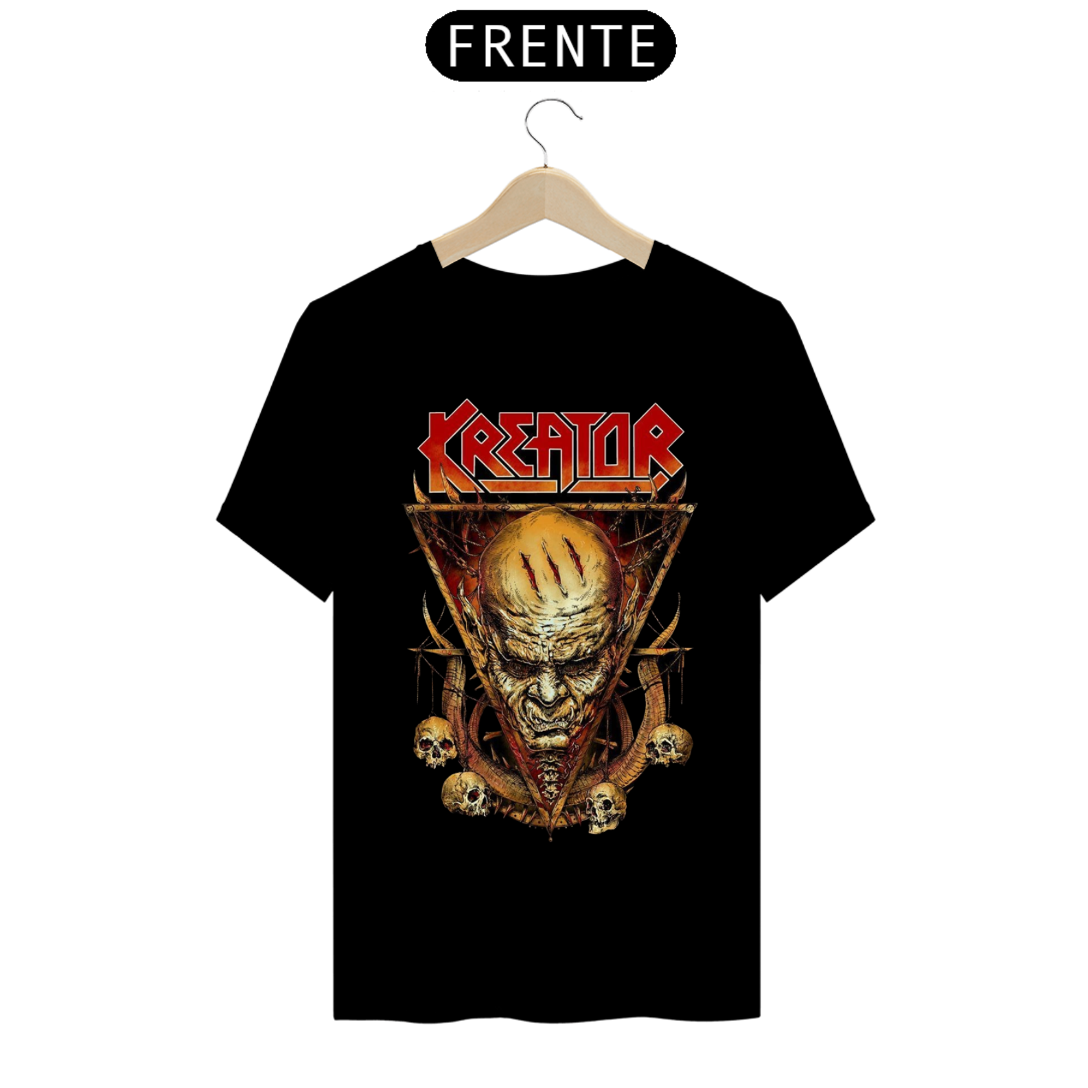 Nome do produto: Camisa KREATOR (Preta) - Thrash Metal