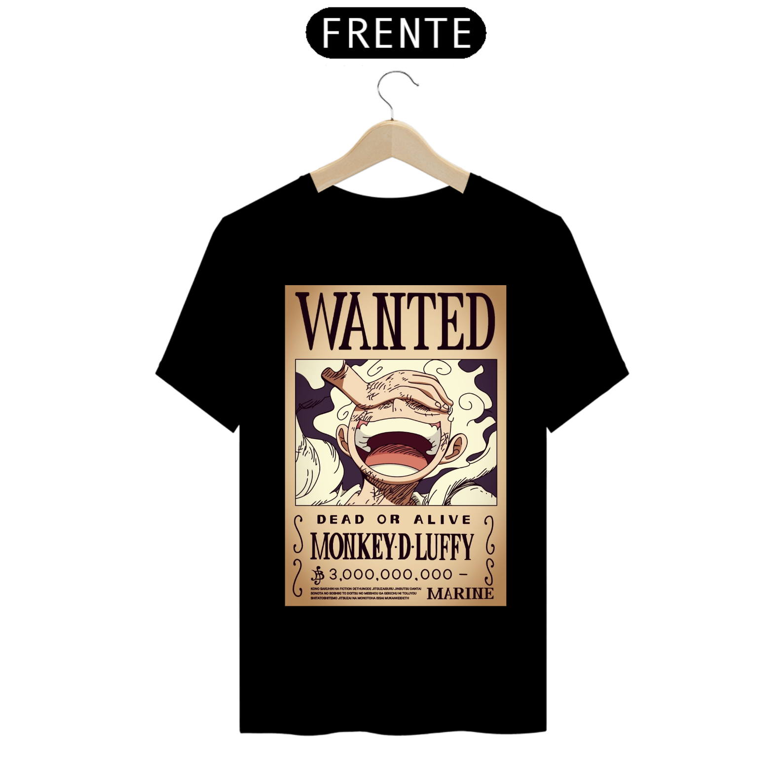 Nome do produto: camisa do cartas do luffy