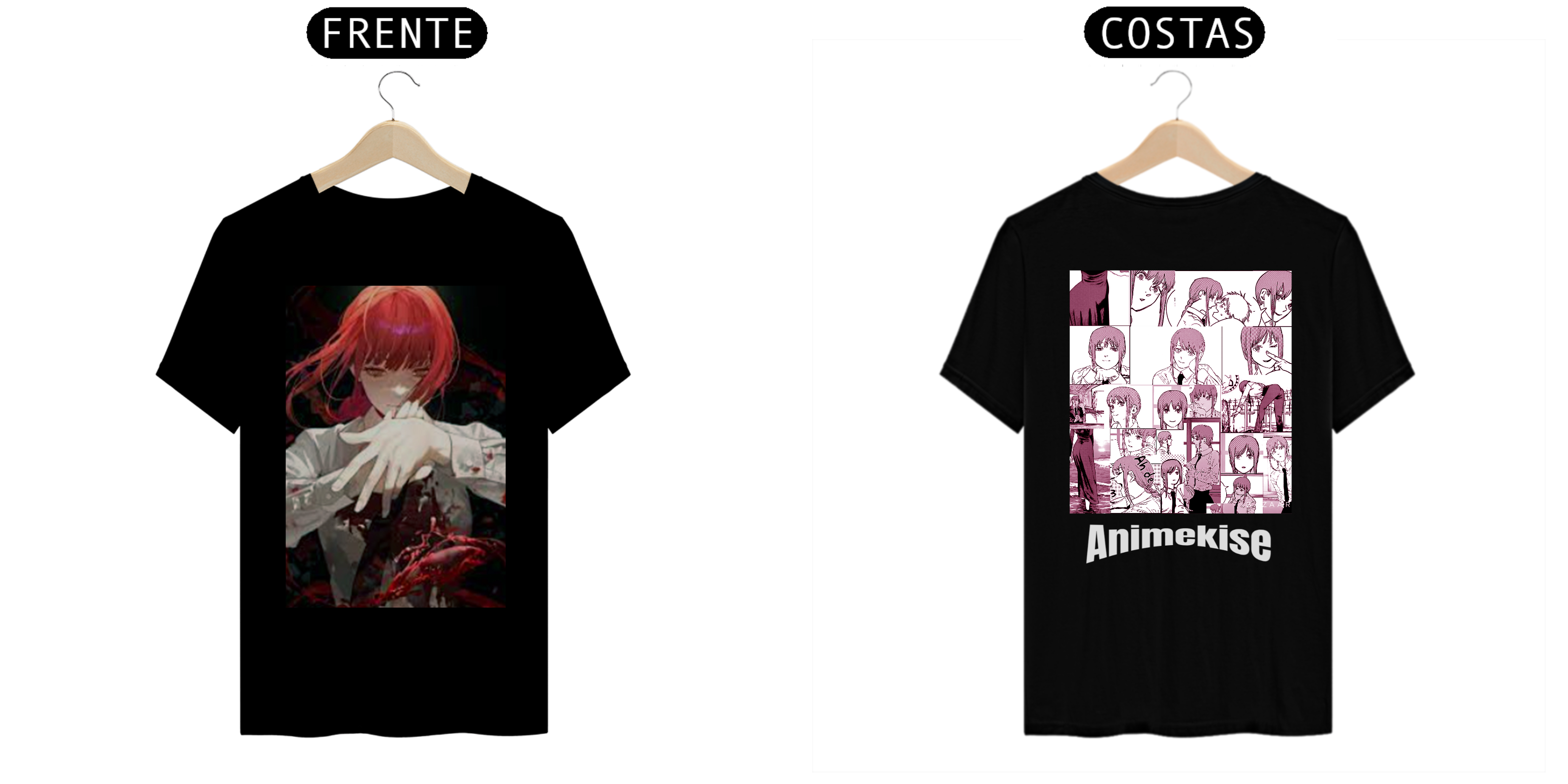 Nome do produto: Makima camiseta Chainsaw man