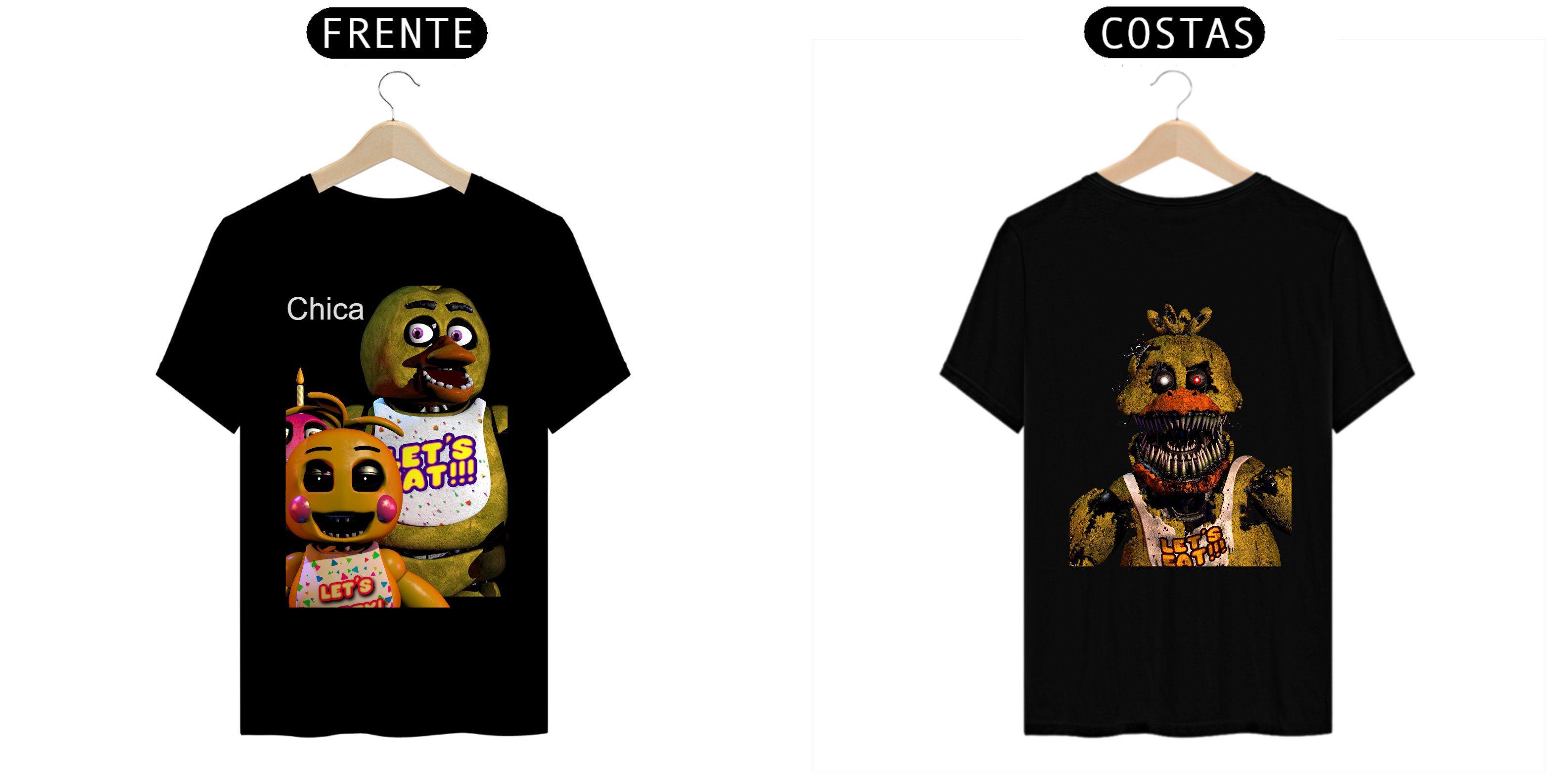 Nome do produto: Chica camiseta fnaf