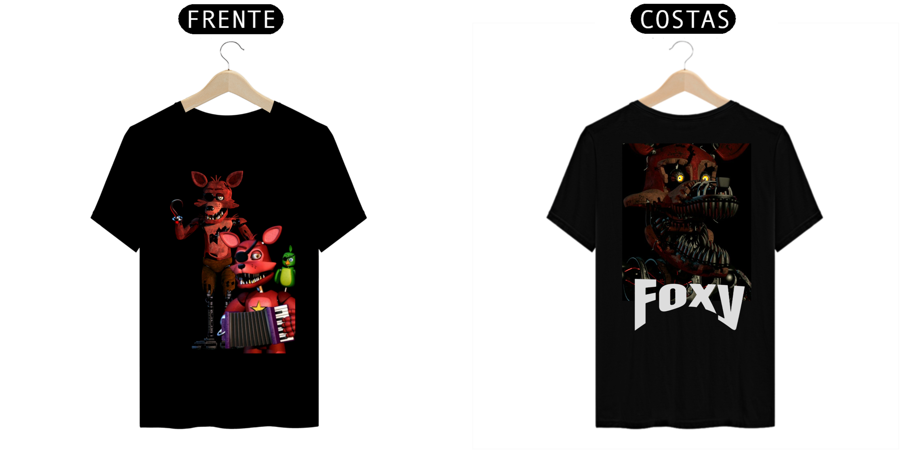 Nome do produto: Foxy camiseta fnaf