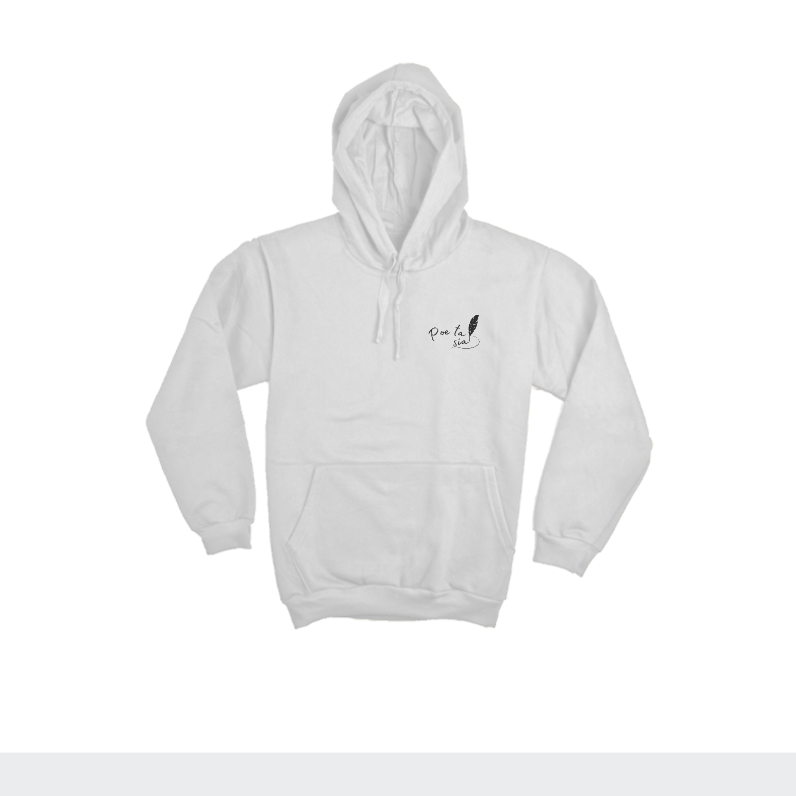 Nome do produto: Moletom Canguru Branco - Poeta sia 