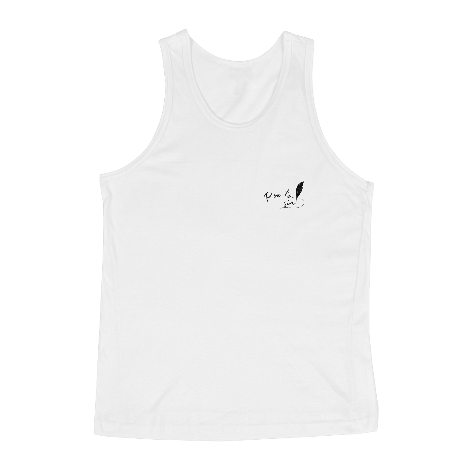 Nome do produto: Poeta sia - Regata Branca 