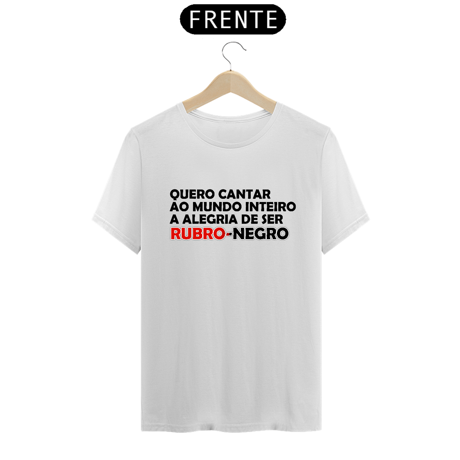 Nome do produto: Camisa Classic - Alegria de Ser Rubro-Negro - Basic - Cores Claras