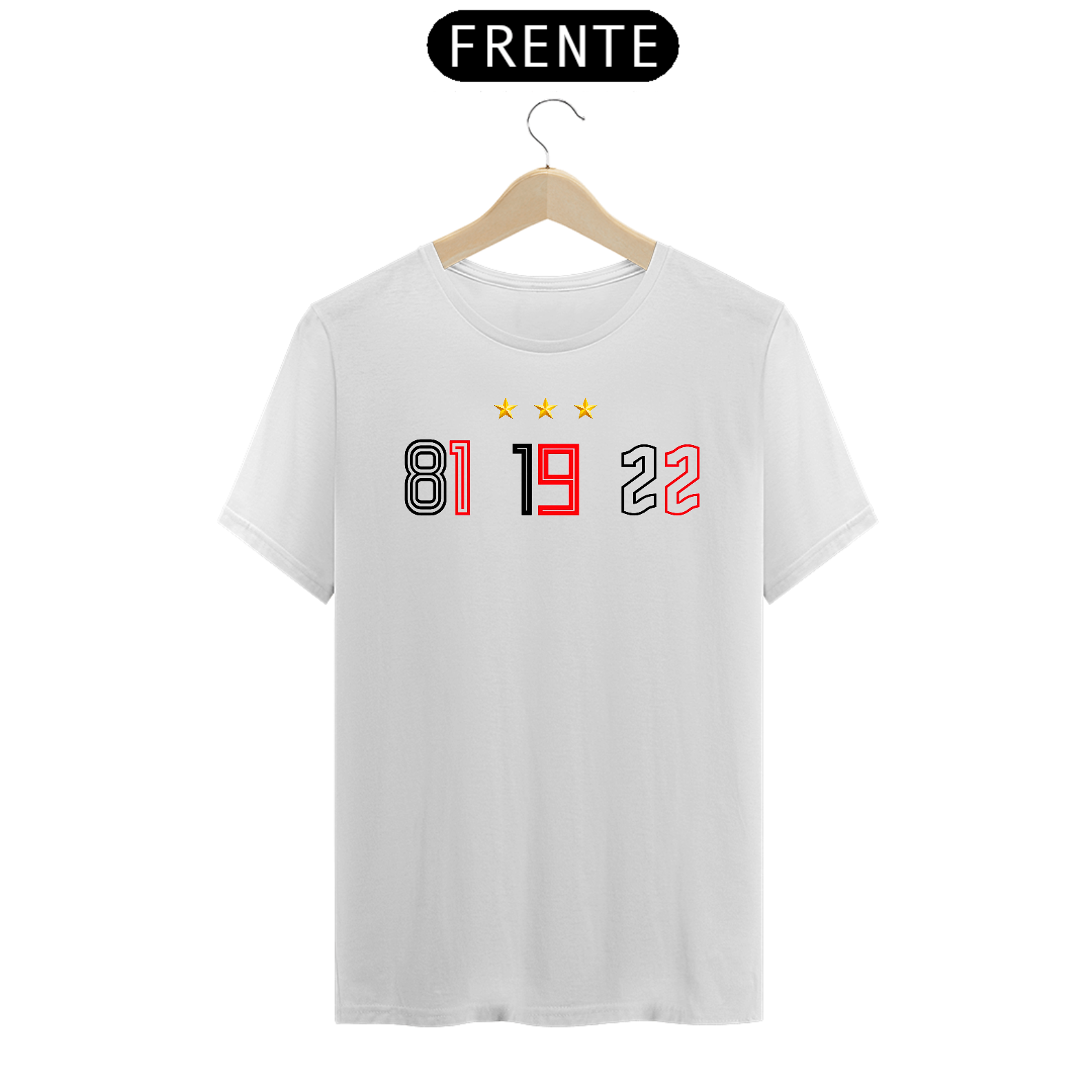 Nome do produto: Camisa Prime - Campeão 81, 19 e 22 - branca