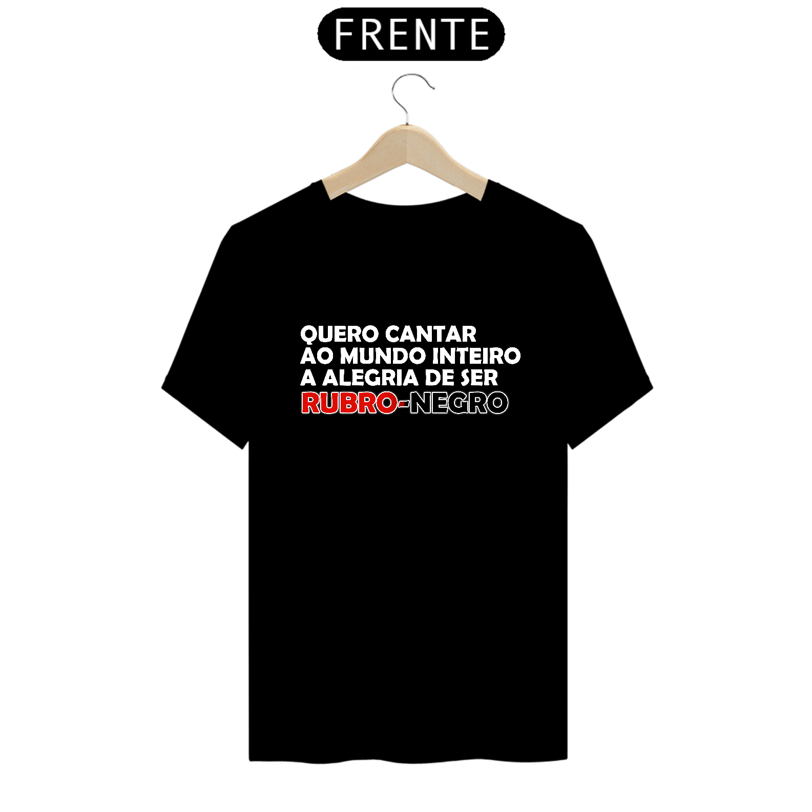 Nome do produto: Camisa Classic - Alegria de ser Rubro-Negro - Basic - Cores escuras