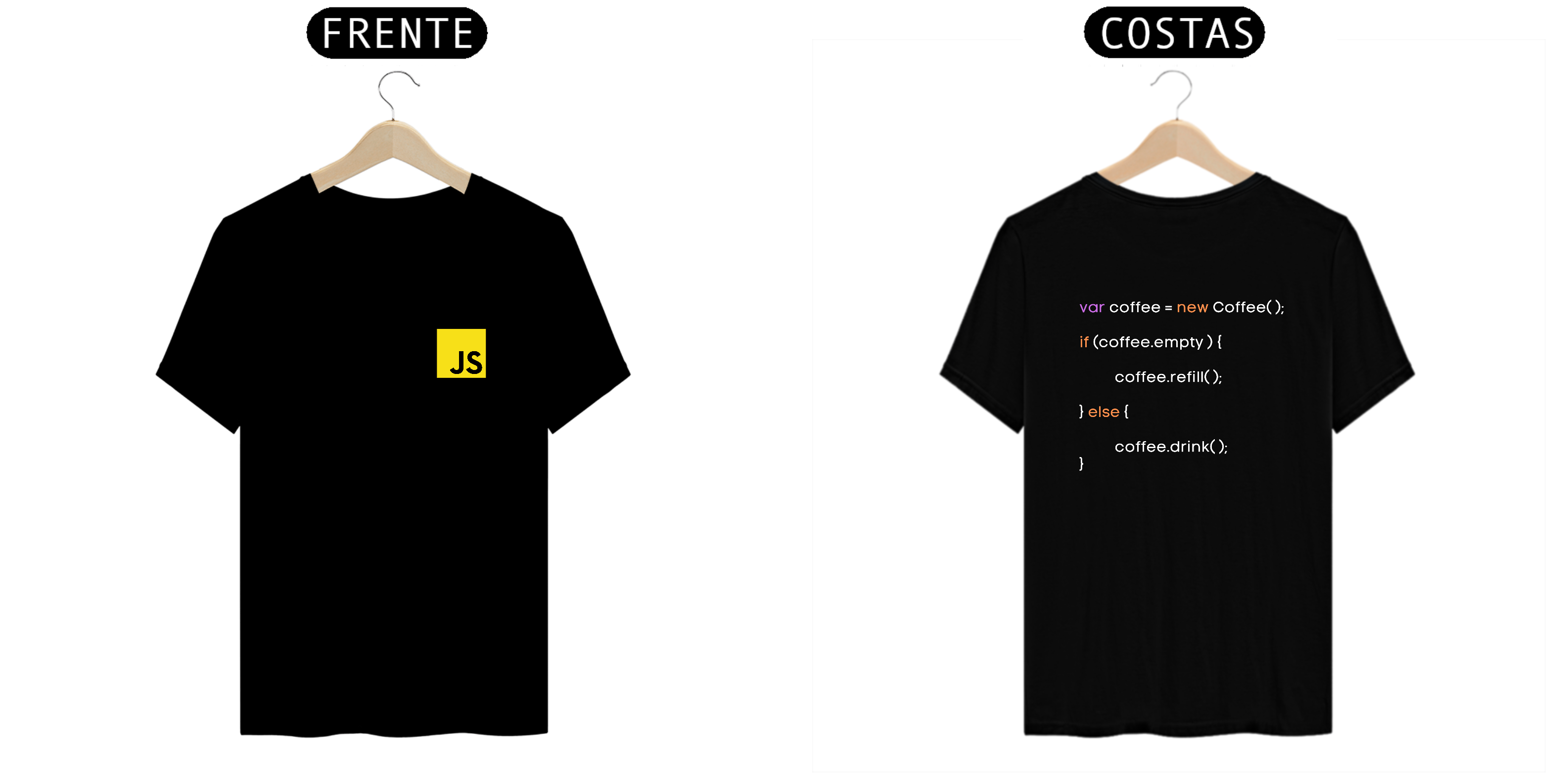 Nome do produto: Camiseta JavaScript