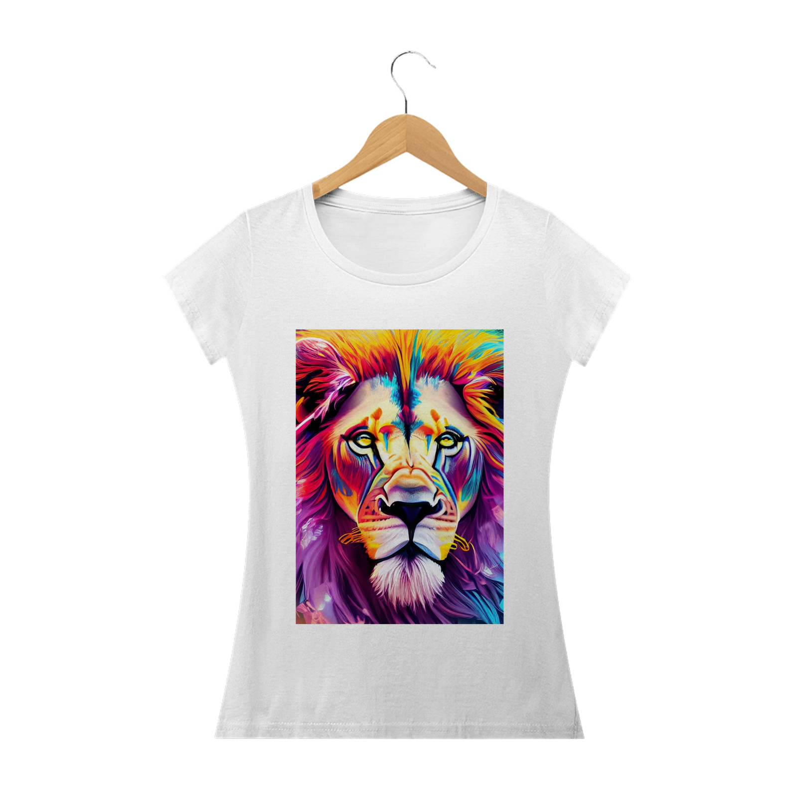 Nome do produto: Camisa feminina Leão