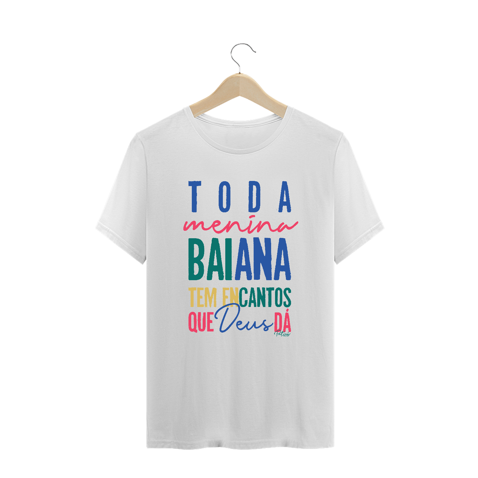 Nome do produto: CAMISETA MENINA BAIANA - PLUZ SIZE