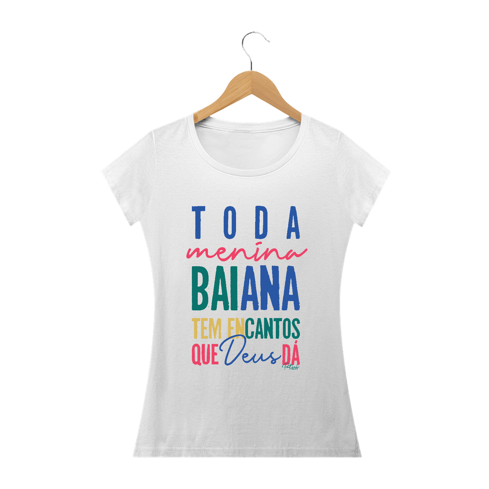 Nome do produto: BABY LOOK MENINA BAIANA - PREMIUM
