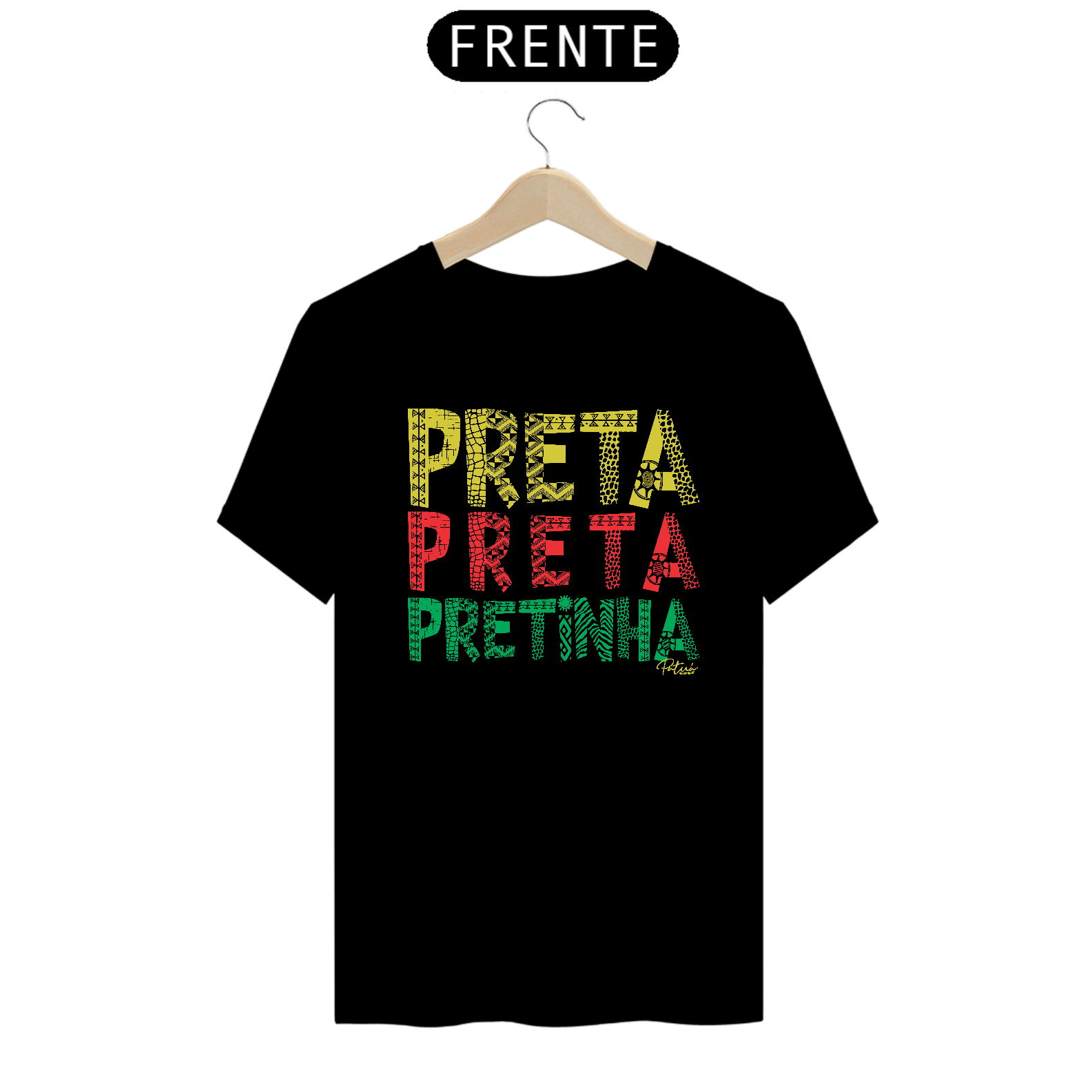 Nome do produto: CAMISETA PRETA PRETINHA - PREMIUM