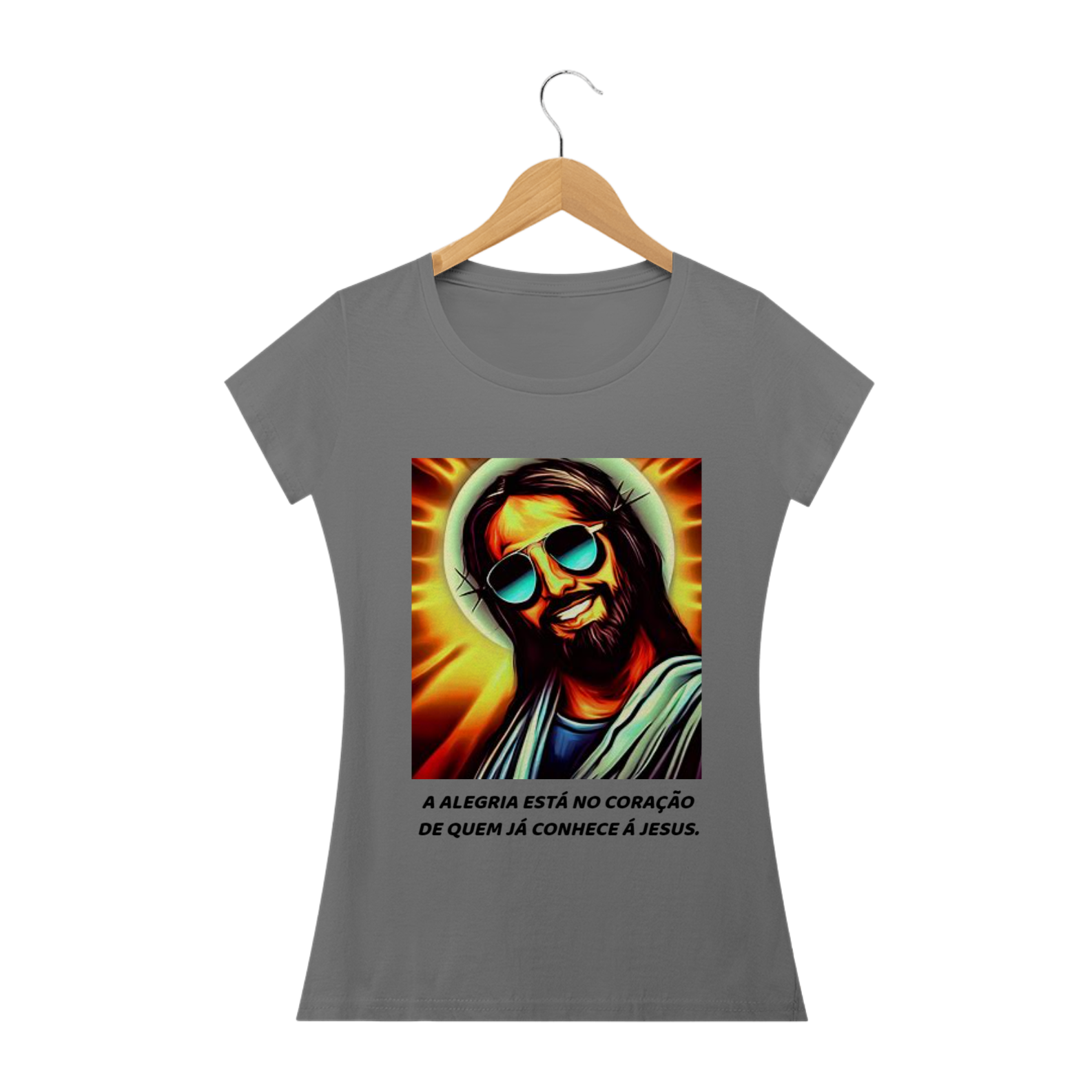 Nome do produto: T-Shirt Baby Long Estonada Jesus Maneiro
